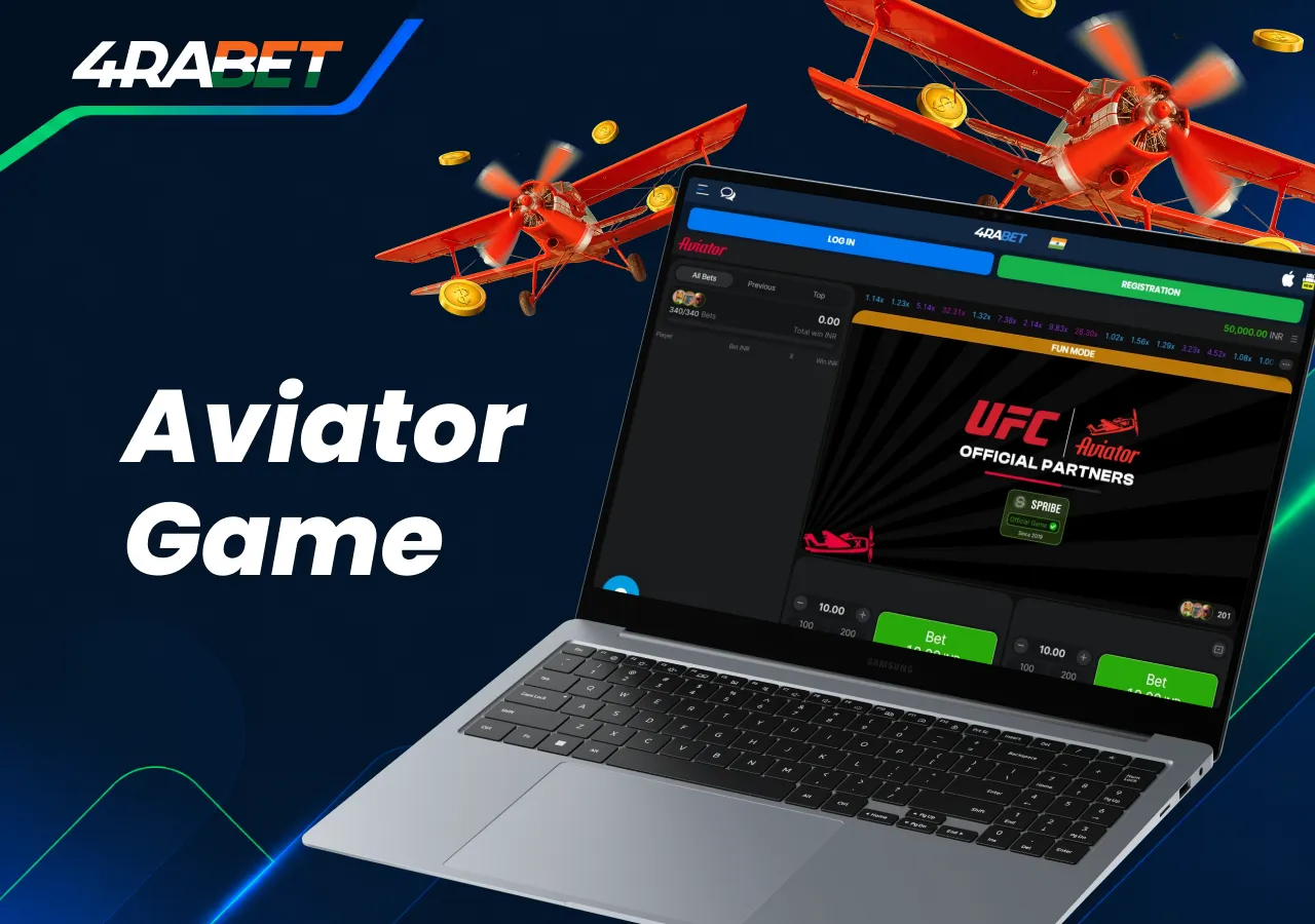 4rabet Aviator game round