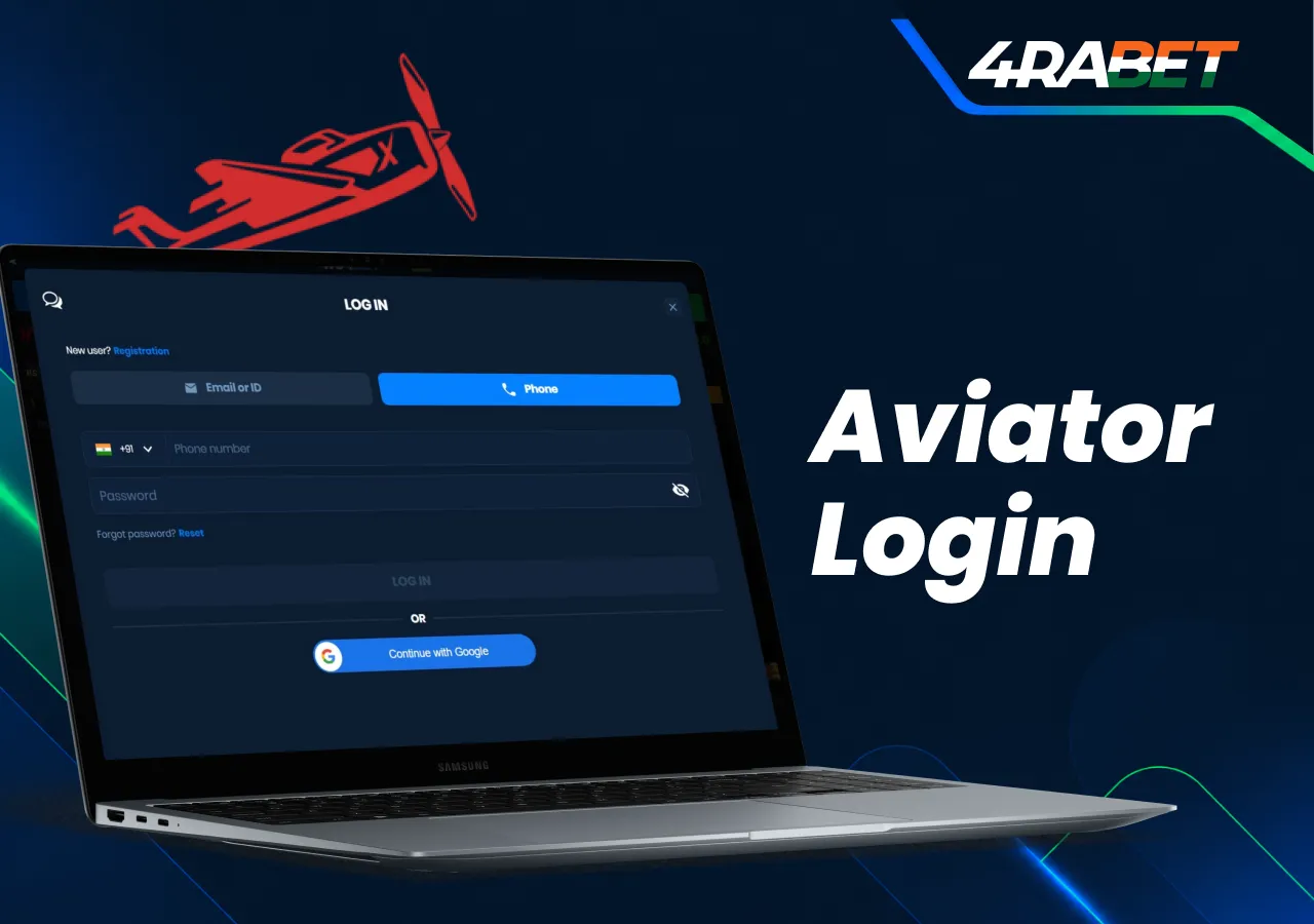 4rabet Aviator login and game access