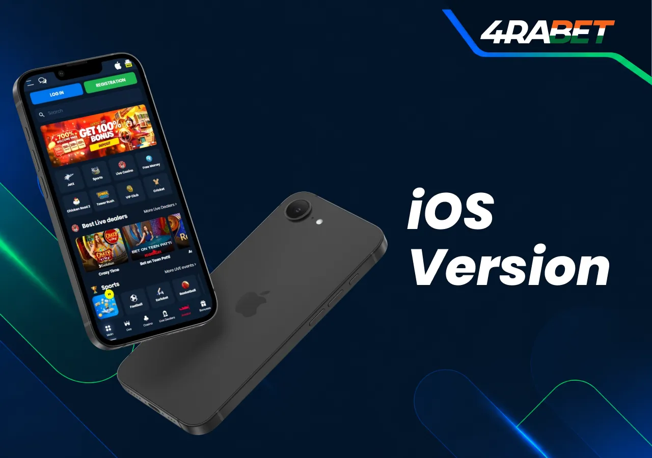 4rabet iOS version